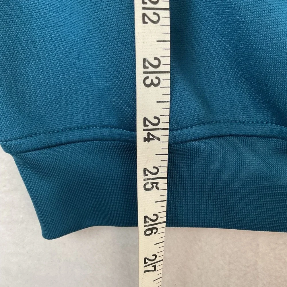 Pebble Beach Performance Mens Teal Blue Quarter Zip Golf Vest Size Small